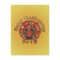 HAPPY THANKGIVING TURKEY by SHARON SHARPE Post Cards