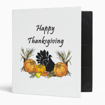 Happy Thanksgiving 3 Ring Binders