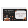 Happy Thanksgiving boxer dog photocard Custom Photo Card