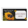 Happy Thanksgiving Boxer puppy photocard Custom Photo Card