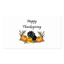 Happy Thanksgiving Business Card Templates