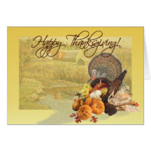 HAPPY THANKSGIVING by SHARON SHARPE Cards
