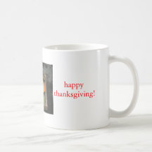 happy thanksgiving! coffee mug