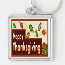 Happy Thanksgiving Key Chains