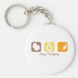 Happy Thanksgiving (Squares) Key Chains