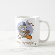 Happy Thanksgiving Surprise Doodle Coffee Mug