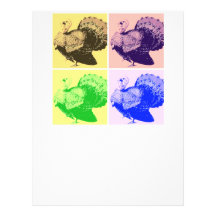 Happy Thanksgiving Turkey Letterhead Template
