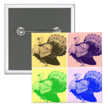 Happy Thanksgiving Turkey Pin