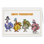 Happy Thanksgiving Turkeys Cards