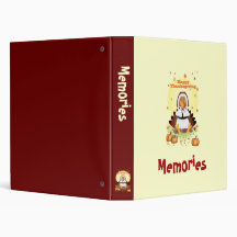 Happy Thanksgiving Vinyl Binder