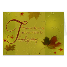 Happy Thanksgiving Wishes - Greeting Card