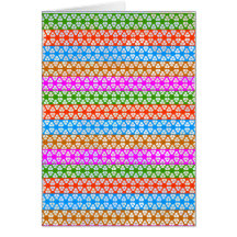 Happy Times : Feminine Energy Pattern Greeting Card