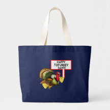 Happy Tofurkey Day! Funny Thanksgiving T shirt Canvas Bag