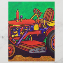 Happy Tractor by Piliero Flyer Design