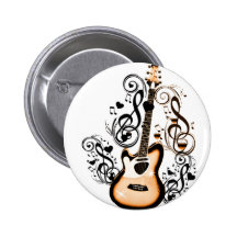 Happy Tunes_ Pinback Button