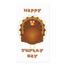 Happy Turkey day Thanksgiving Business Card