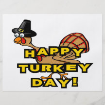 Happy Turkey Day Thanksgiving Flyers