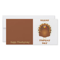 Happy Turkey day Thanksgiving Picture Card