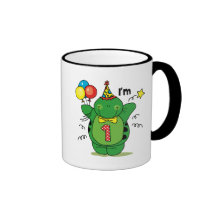 Happy Turtle 1st Birthday Coffee Mug