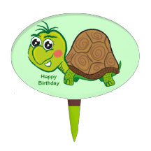 Happy Turtle - cake pick