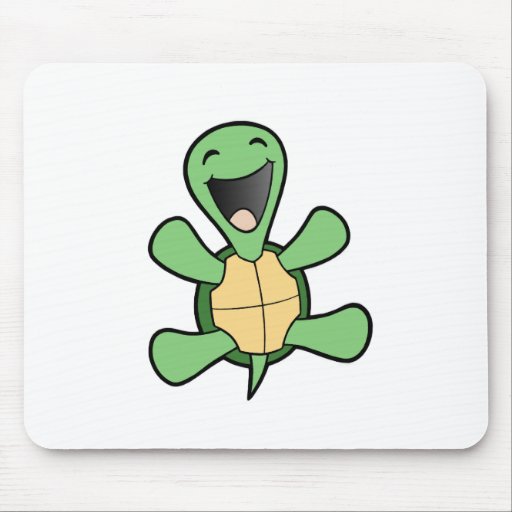 Happy Turtle Mouse Pads