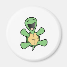 Happy Turtle Refrigerator Magnet