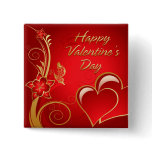 Happy Valentine's Day 3 Button