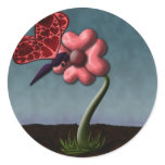 Happy Valentine's Day: Blooming Love Round Sticker
