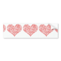 Happy Valentine's Day Heart Bumper Sticker