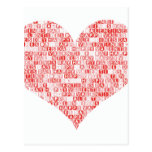 Happy Valentine's Day Heart Post Cards