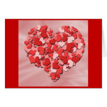 Happy Valentine's Day Hearts Greeting Cards