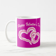 Happy Valentine's Day Kissing Hearts Coffee Mug