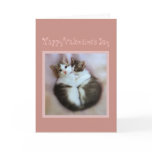 Happy Valentine's Day Kittens in Love Card