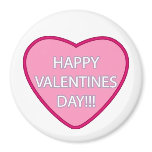 "Happy Valentine's Day" Refrigerator Magnet