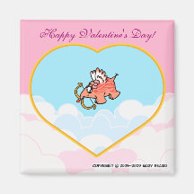 Happy Valentine's Day! Refrigerator Magnets