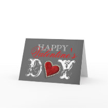 "Happy Valentine's day" romantic heart love Greeting Card
