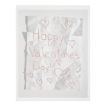 Happy Valentine's Day, torn and taped together Letterhead Design