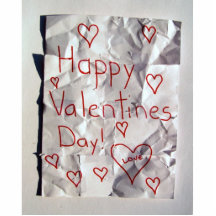 Happy Valentine's Day, torn and taped together Photo Sculptures