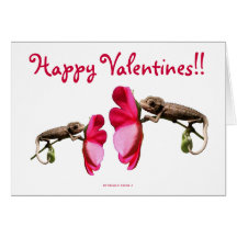 Happy Valentine's Grouchy Chameleon Card