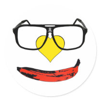 Happy Valentine's Pop Art Smiley Face Stickers