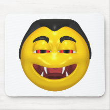 Happy Vampire Face Mousepads