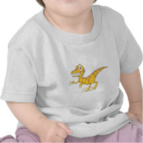 Happy Velociraptor Dinosaur Tee Shirts