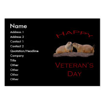 Happy Veteran's Day Business Cards