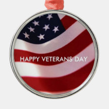 Happy Veterans Day Ornament