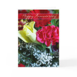 Happy Wedding Anniversary Bouquet Of Flowers Card