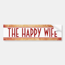 Happy Wife Bumper Sticker