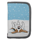 Happy Winter Snow Beagle - Holiday Dog Cartoon Planner