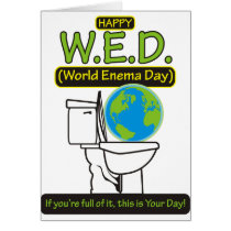 Happy World Enema Day WED Cards