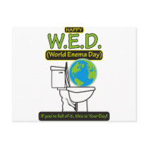 Happy World Enema Day WED Post Card