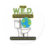 Happy World Enema Day WED stickers